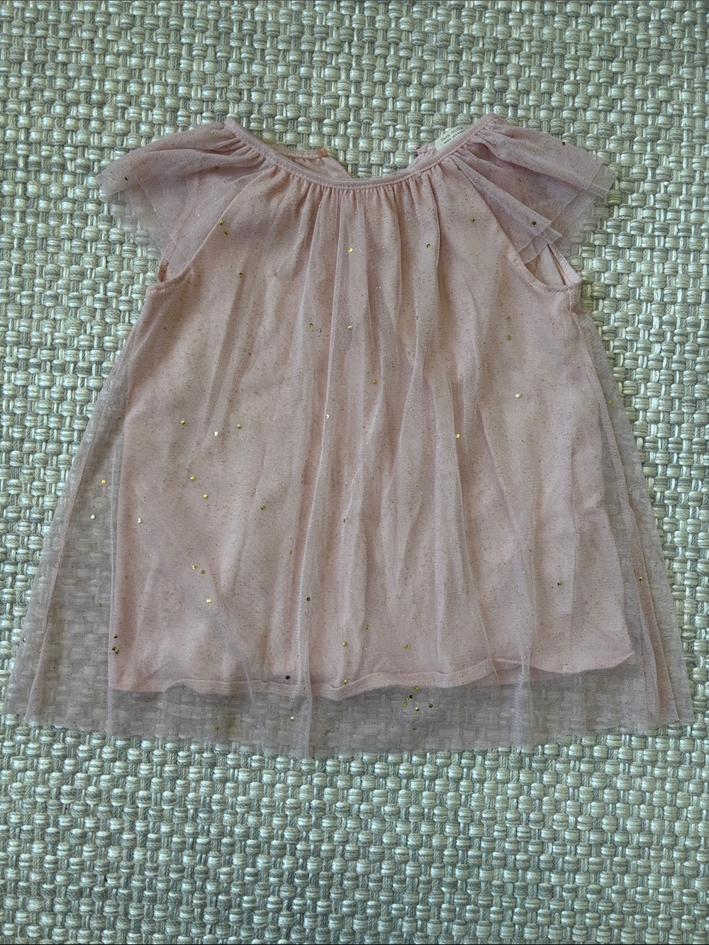 Zara Pink Tulle Sparkle Girls Dress